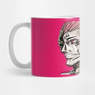 ryomen the sorcerer immortal in pink ecopop art Mug